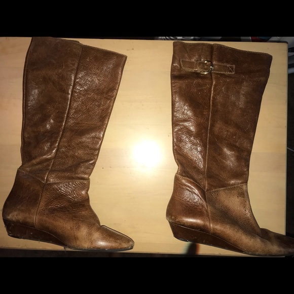 Steve Madden Intyce Leather Riding Boots - Picture 1 of 4